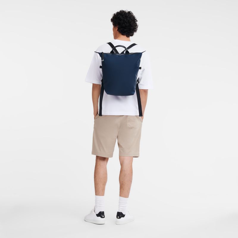 Navy Longchamp Le Pliage Energy L Men Backpack | US-469BJOKHA