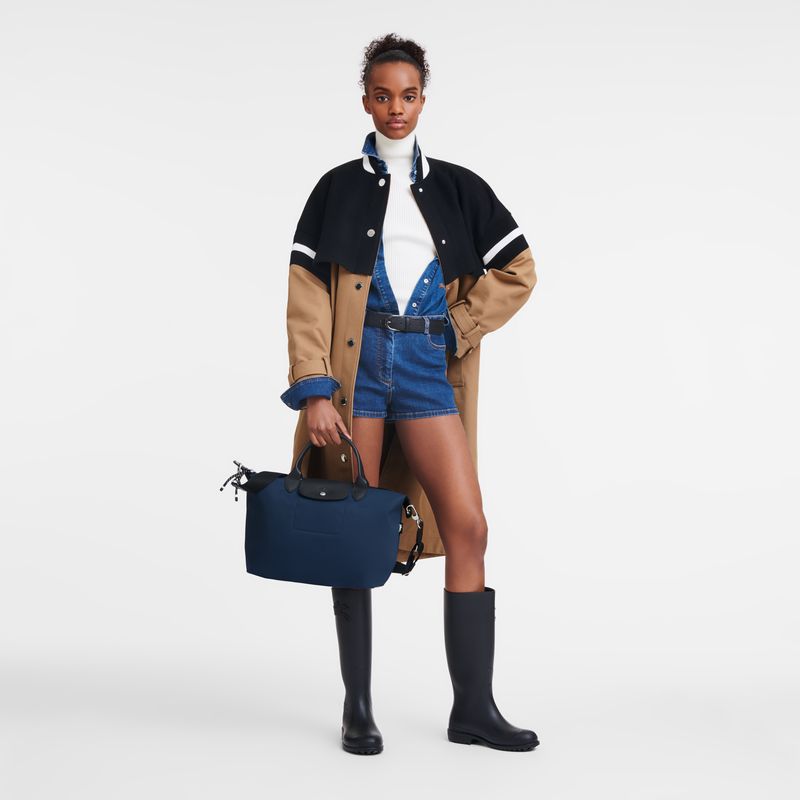 Navy Longchamp Le Pliage Energy L Men Handbag | US-639GAPYZK