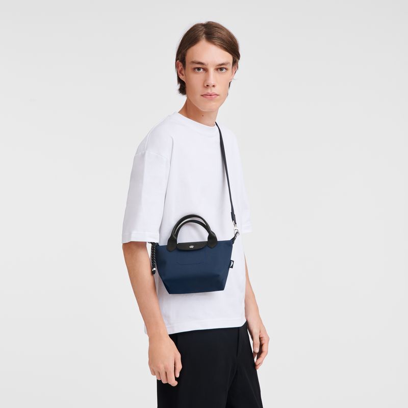Navy Longchamp Le Pliage Energy Xs Men Handbag | US-245SADNBW