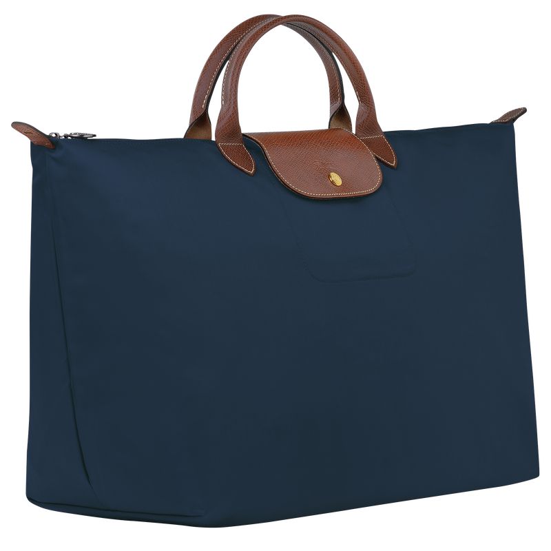 Navy Longchamp Le Pliage Original L Men Travel Bag | US-397SFJMWO
