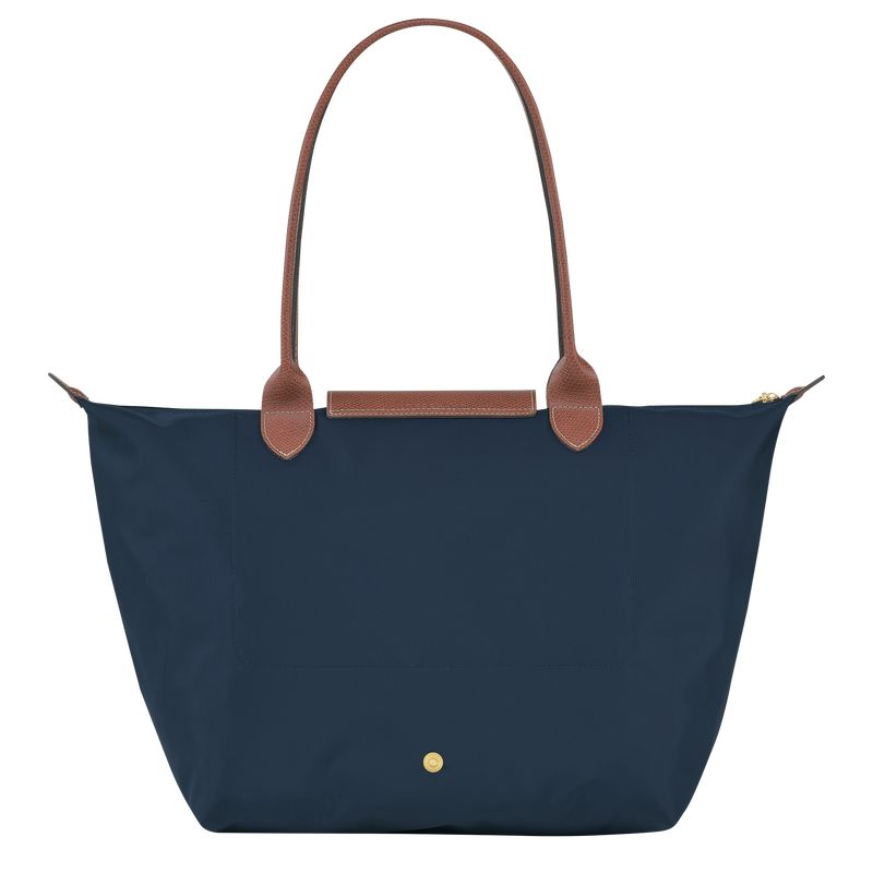 Navy Longchamp Le Pliage Original L Women Tote Bag | US-408SVDPQW