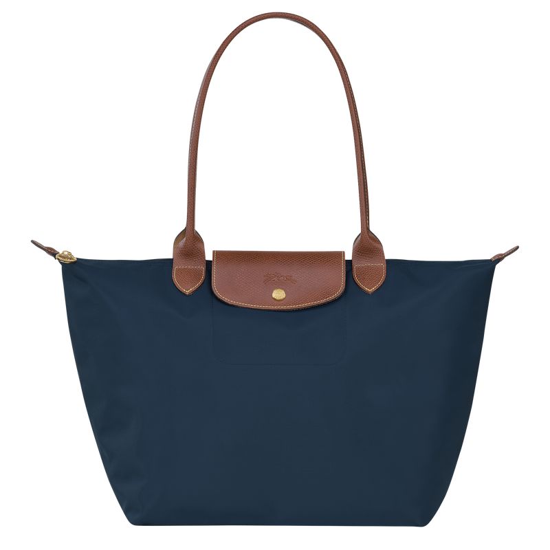 Navy Longchamp Le Pliage Original L Women Tote Bag | US-408SVDPQW
