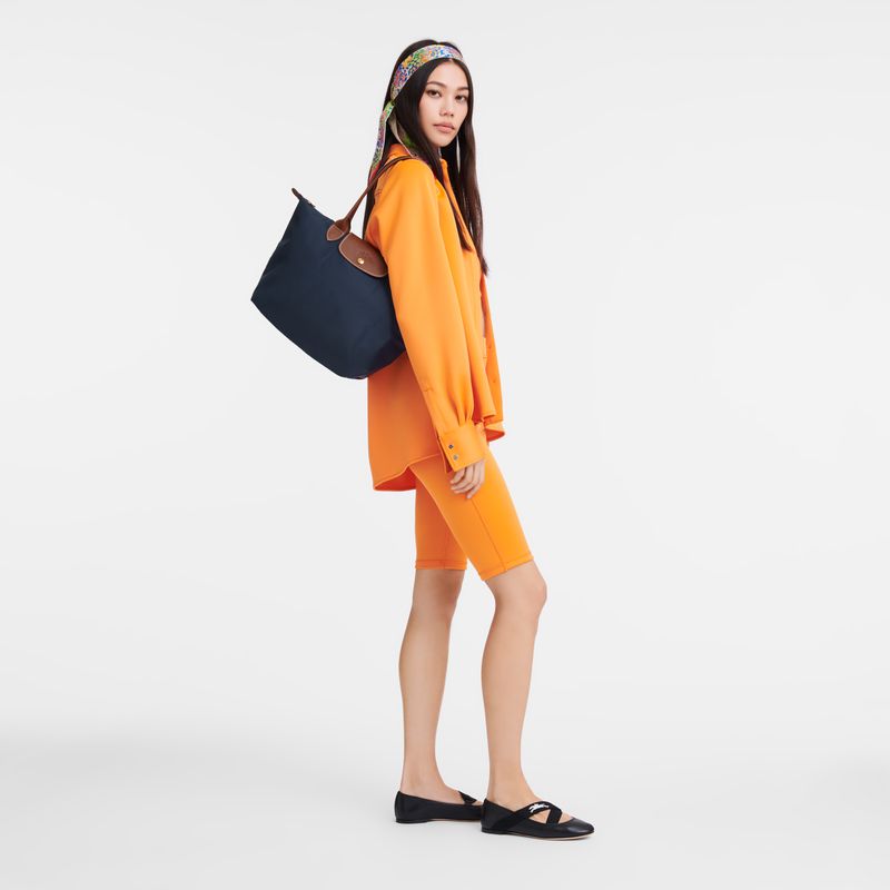 Navy Longchamp Le Pliage Original M Women Tote Bag | US-590IRNYLE