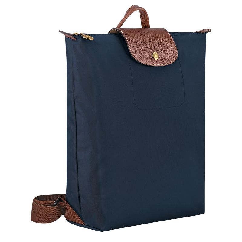 Navy Longchamp Le Pliage Original M Women Backpack | US-209HXKMCG
