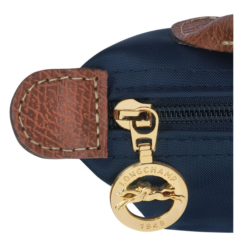 Navy Longchamp Le Pliage Original With Handle Men Pouch | US-305IWSTPF