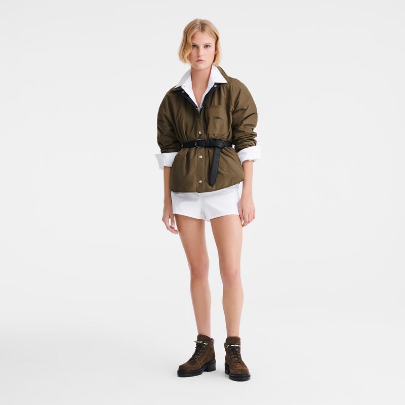 Navy Longchamp Padded Blouson Women Jacket | US-963DNXRAO