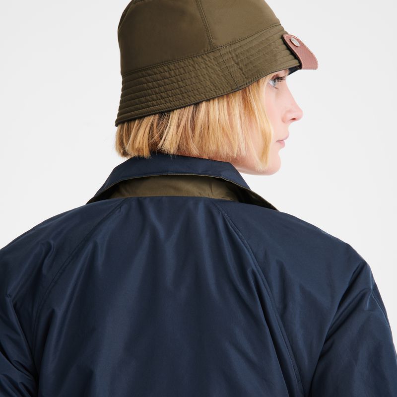 Navy Longchamp Padded Blouson Women Jacket | US-963DNXRAO