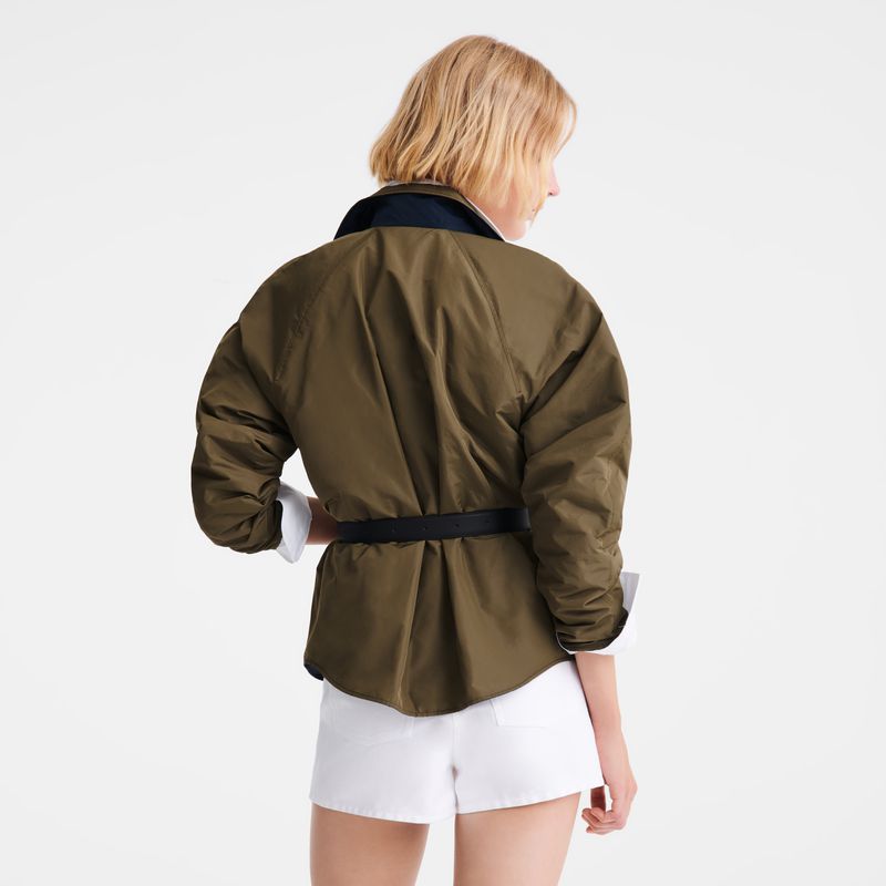 Navy Longchamp Padded Blouson Women Jacket | US-963DNXRAO
