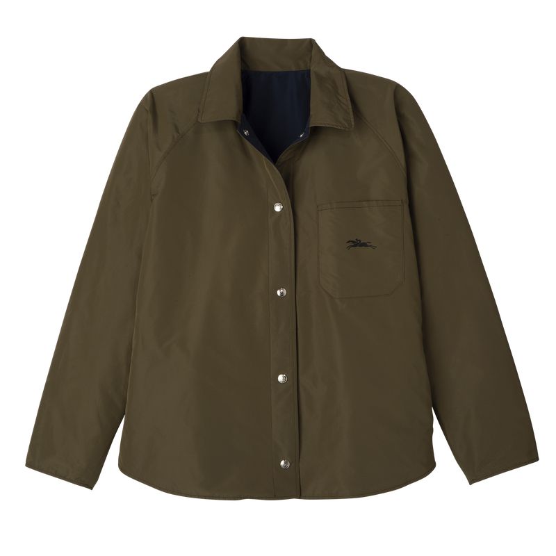 Navy Longchamp Padded Blouson Women Jacket | US-963DNXRAO