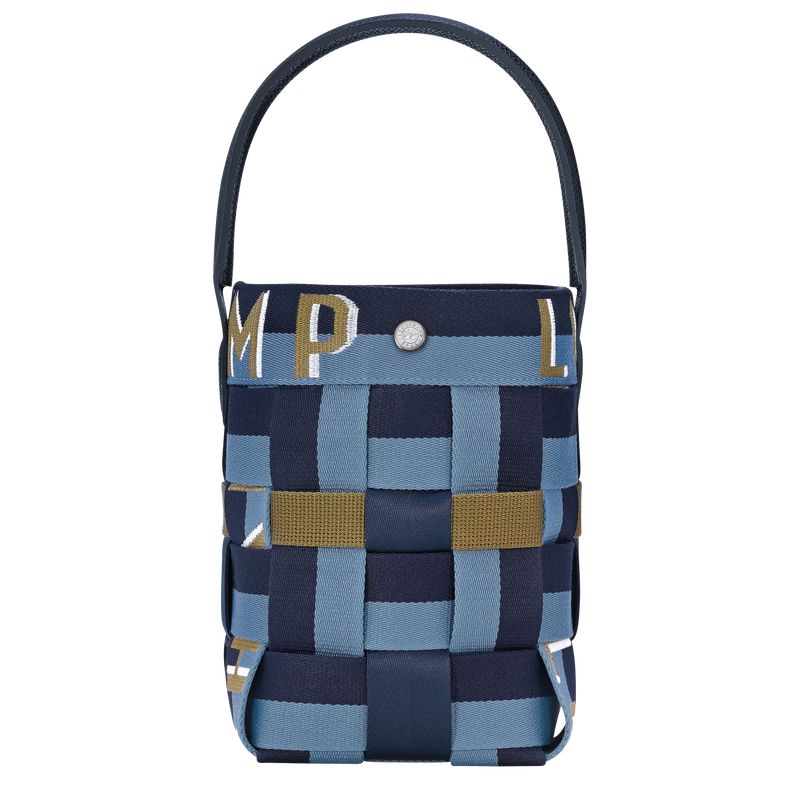 Navy Longchamp Re-play Xs Women Bucket Bag | US-819IDOZBH