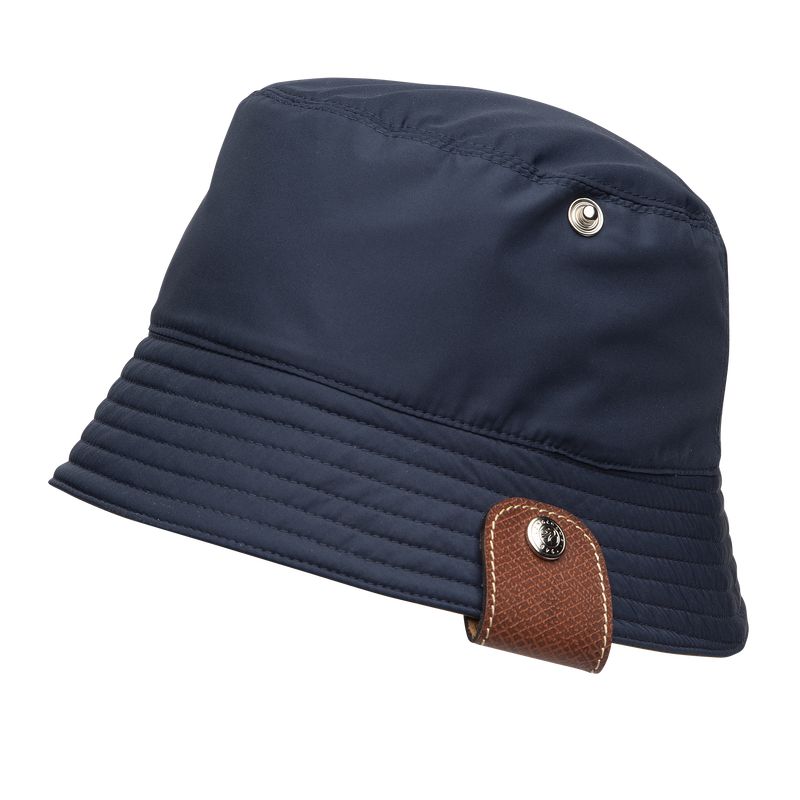 Navy Longchamp Reversible Women Bucket Hat | US-849KNVTJC