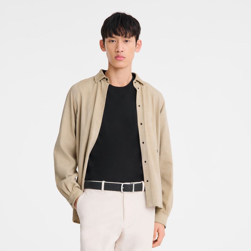 Navy / Black Longchamp Le Foulonné Men Belt | US-679UAGPSZ