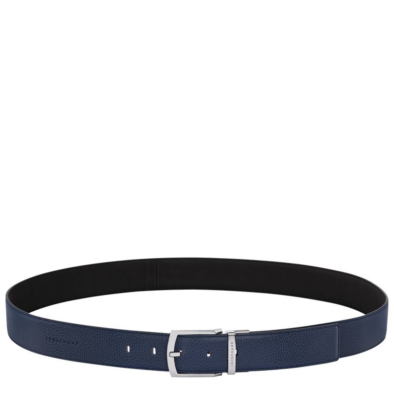 Navy / Black Longchamp Le Foulonné Men Belt | US-679UAGPSZ