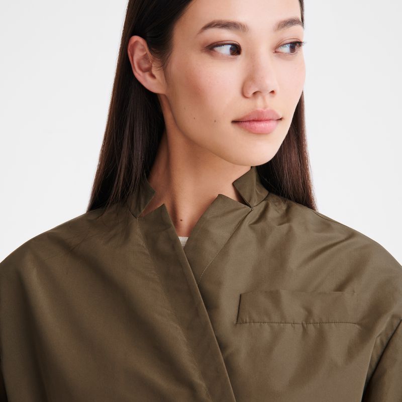 Olive Longchamp Kimono Women Jacket | US-038YJOFGU