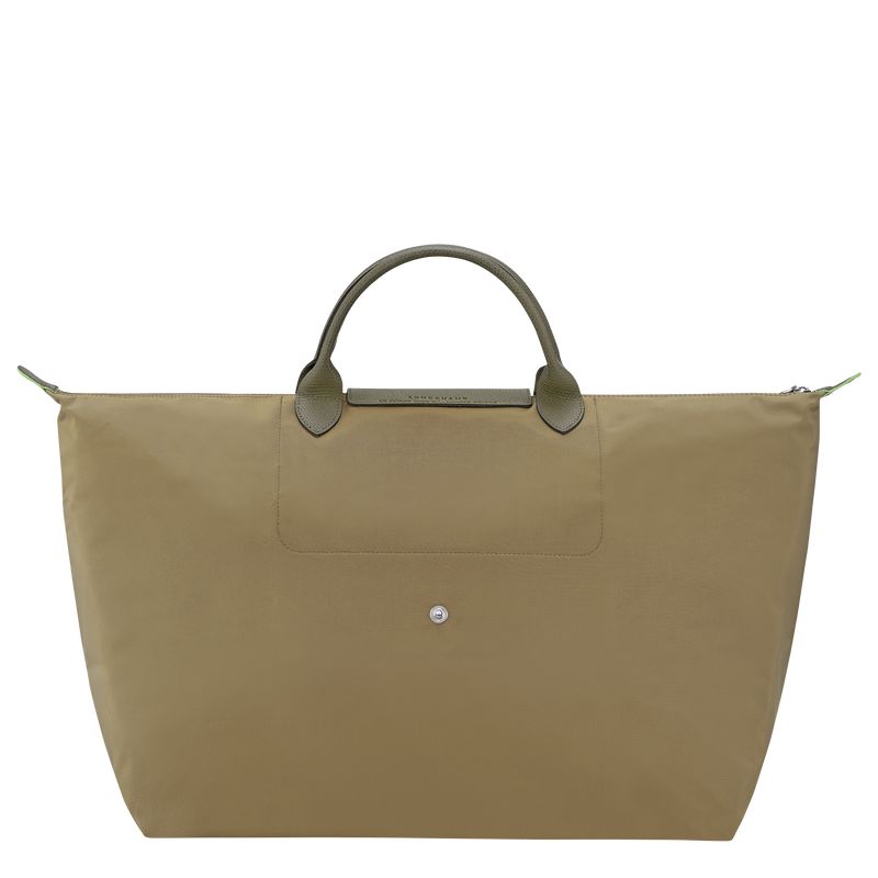 Olive Longchamp Le Pliage Green L Men Travel Bag | US-267RCWSQU