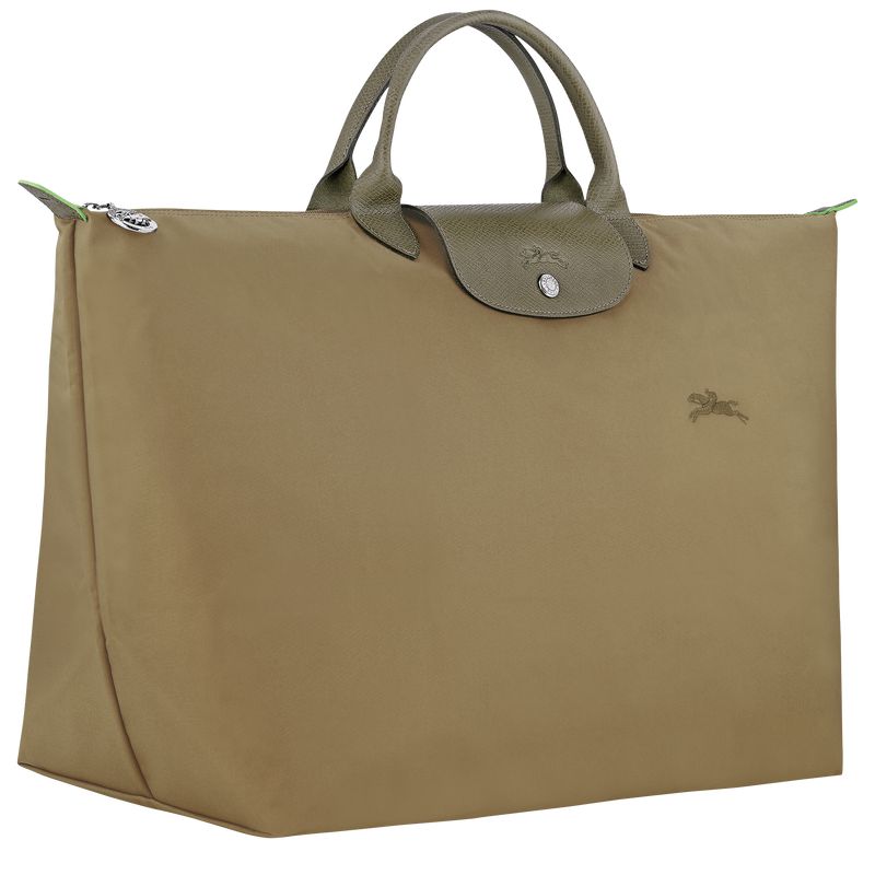 Olive Longchamp Le Pliage Green L Women Travel Bag | US-927YIFDVM