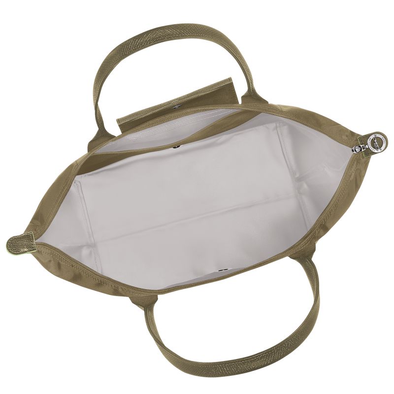Olive Longchamp Le Pliage Green L Women Tote Bag | US-970UNZTFC