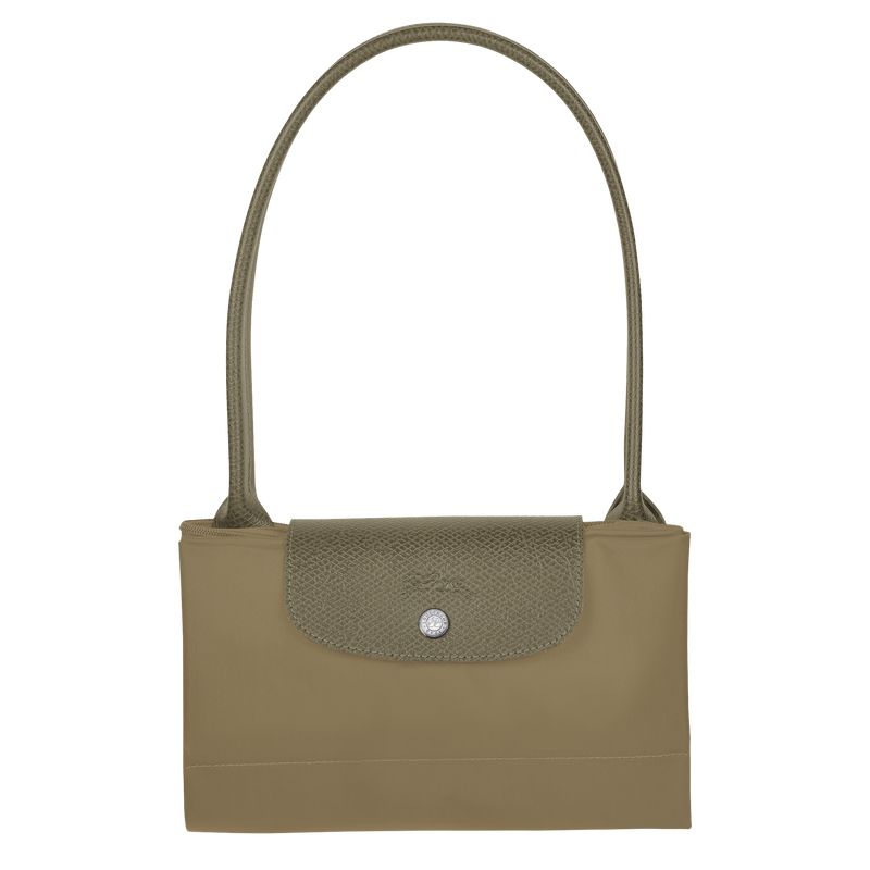 Olive Longchamp Le Pliage Green L Women Tote Bag | US-970UNZTFC