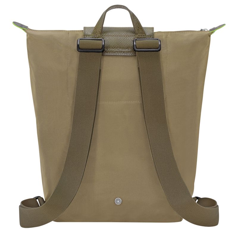 Olive Longchamp Le Pliage Green M Men Backpack | US-703RQNICT
