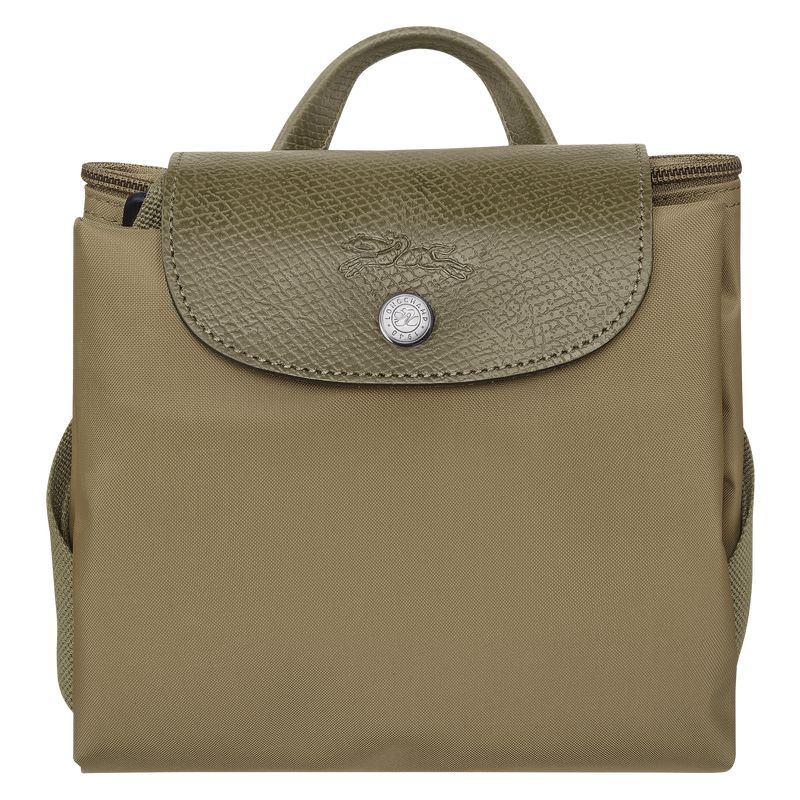 Olive Longchamp Le Pliage Green M Men Backpack | US-703RQNICT