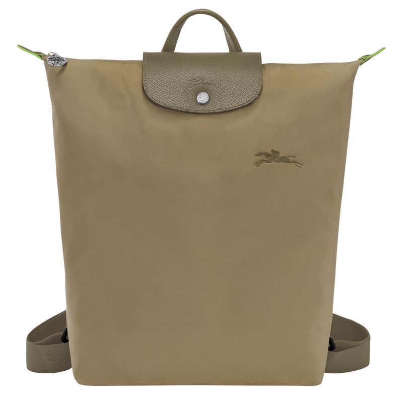 Olive Longchamp Le Pliage Green M Men Backpack | US-703RQNICT