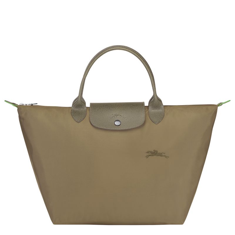 Olive Longchamp Le Pliage Green M Women Handbag | US-064ZTBWRX