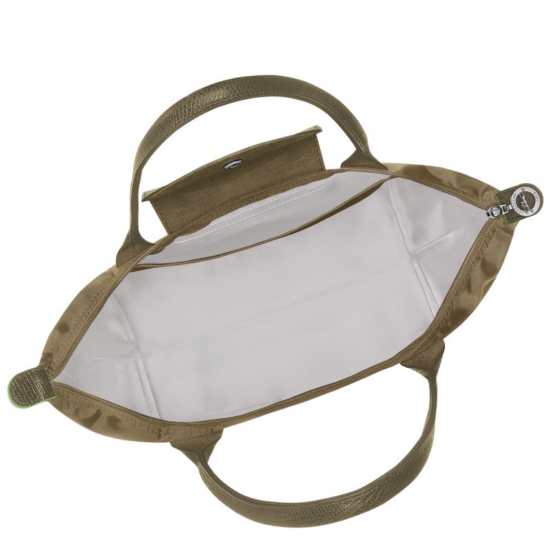 Olive Longchamp Le Pliage Green M Women Tote Bag | US-570XQSAMT