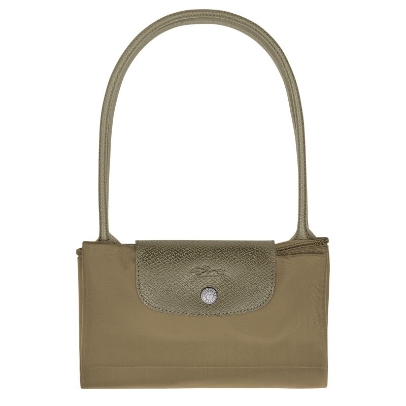 Olive Longchamp Le Pliage Green M Women Tote Bag | US-570XQSAMT