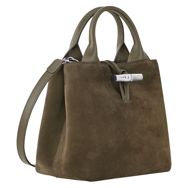 Olive Longchamp Le Roseau S Women Handbag | US-756KXYUJN