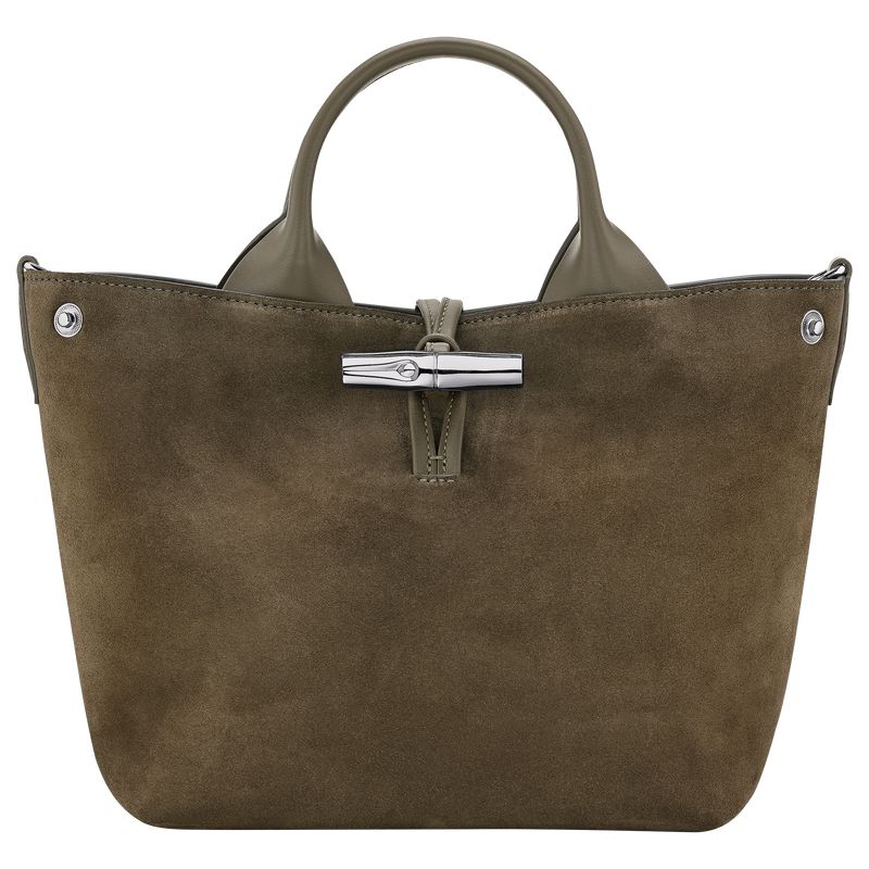 Olive Longchamp Le Roseau S Women Handbag | US-756KXYUJN