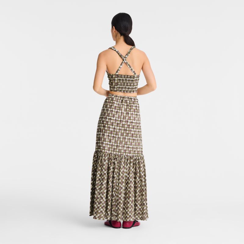 Olive Longchamp Long Women Skirts | US-350YNZPFX