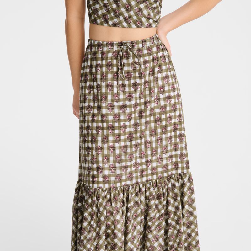 Olive Longchamp Long Women Skirts | US-350YNZPFX
