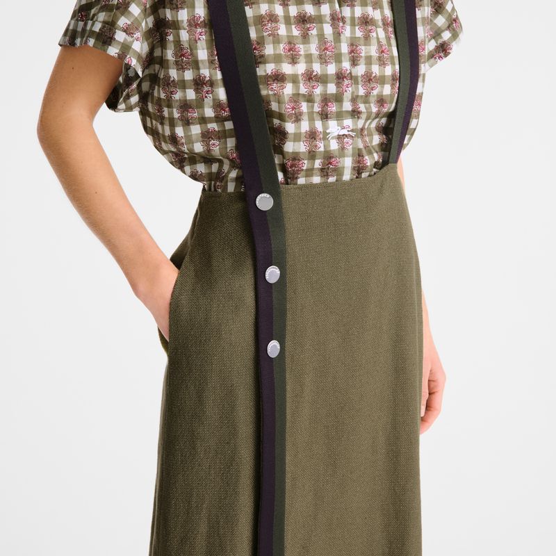 Olive Longchamp Midi Women Skirts | US-168XVAZCU