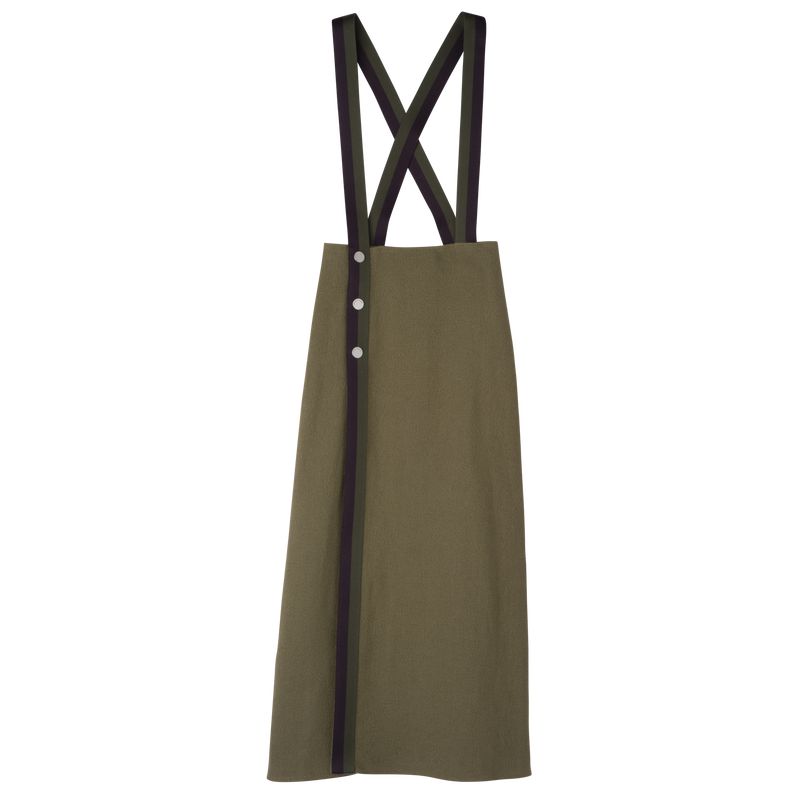 Olive Longchamp Midi Women Skirts | US-168XVAZCU