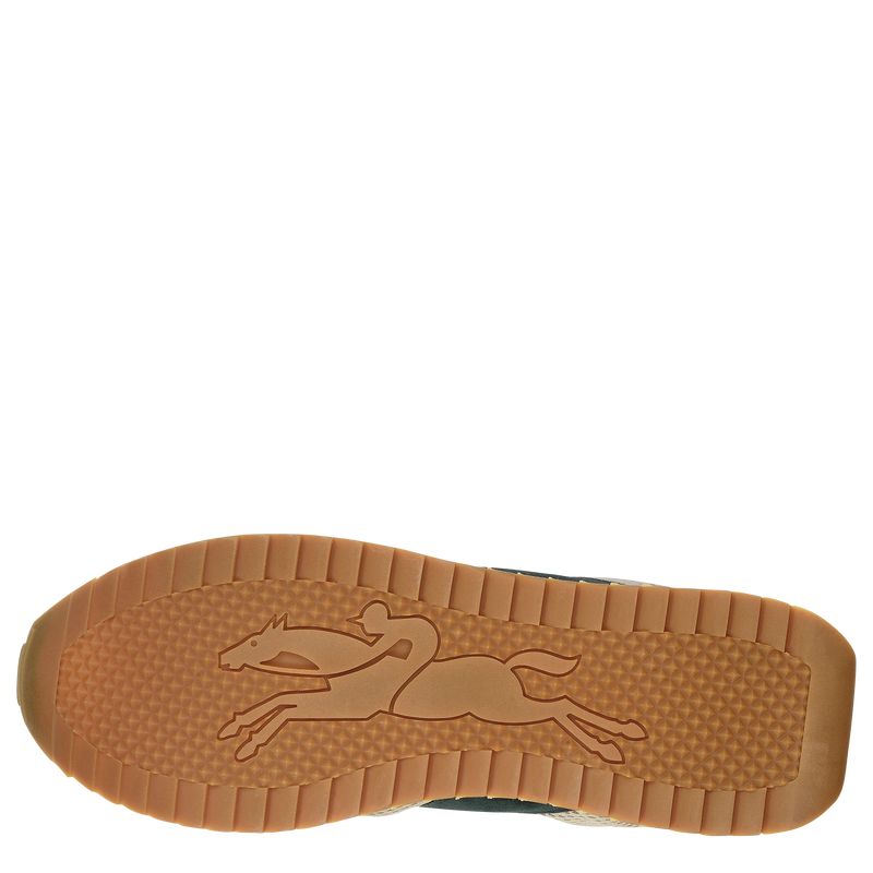 Olive / Blue Longchamp Le Pliage Green Women Sneakers | US-657XPJBQY