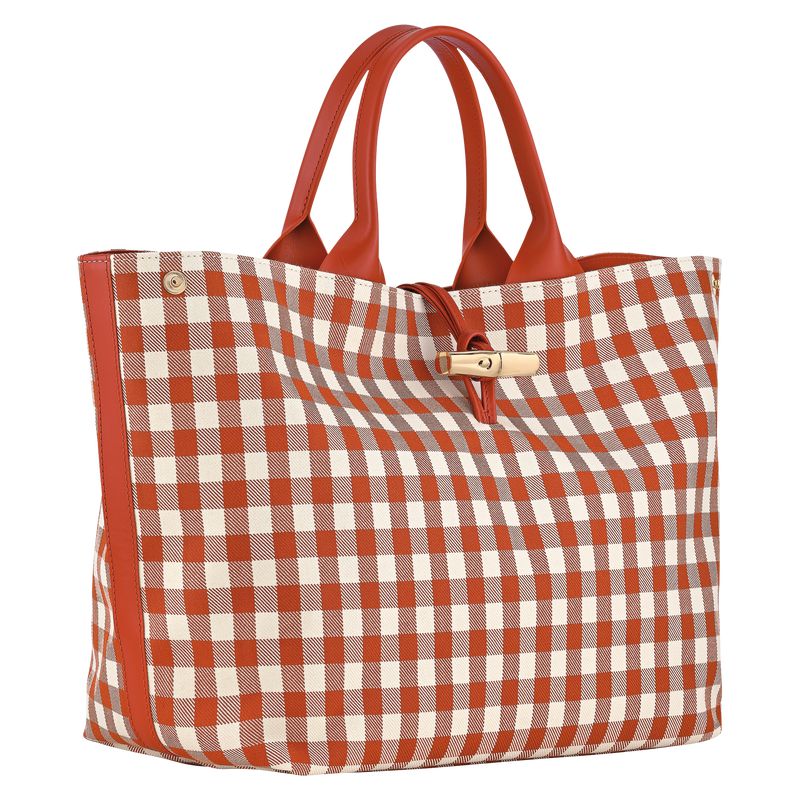Orange Longchamp Le Roseau L Women Handbag | US-063YSGJVC