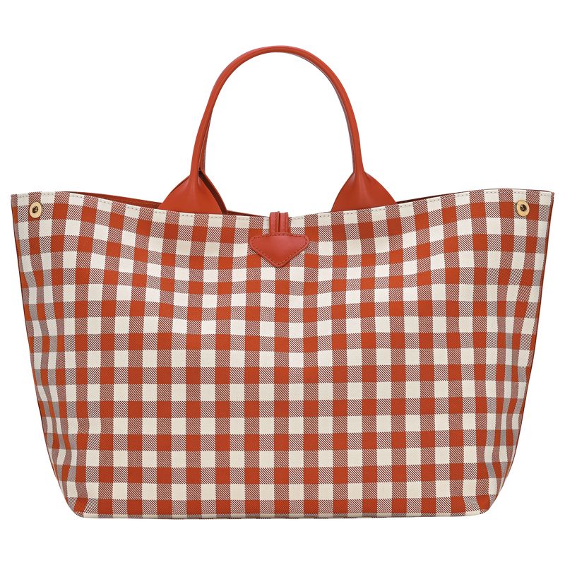 Orange Longchamp Le Roseau L Women Handbag | US-063YSGJVC