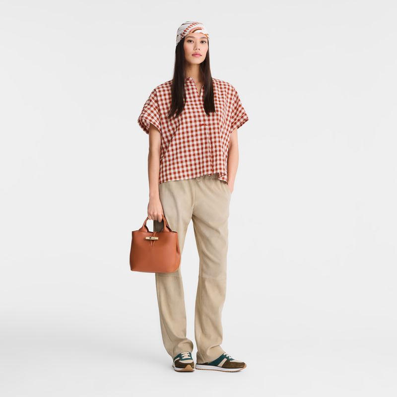 Orange Longchamp Le Roseau S Women Handbag | US-798ITVHYX