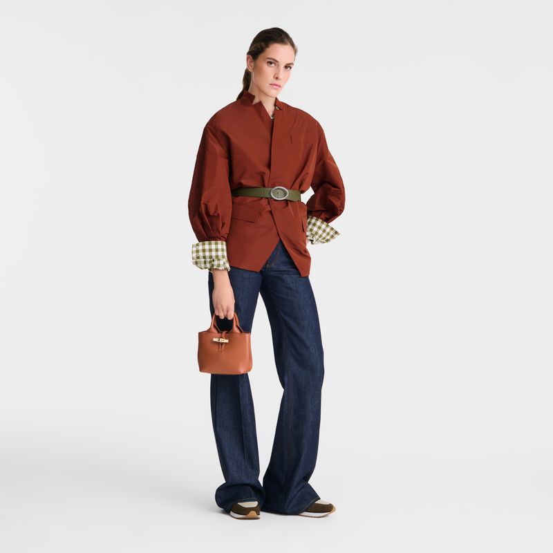 Orange Longchamp Le Roseau Xs Women Handbag | US-961FUARBN