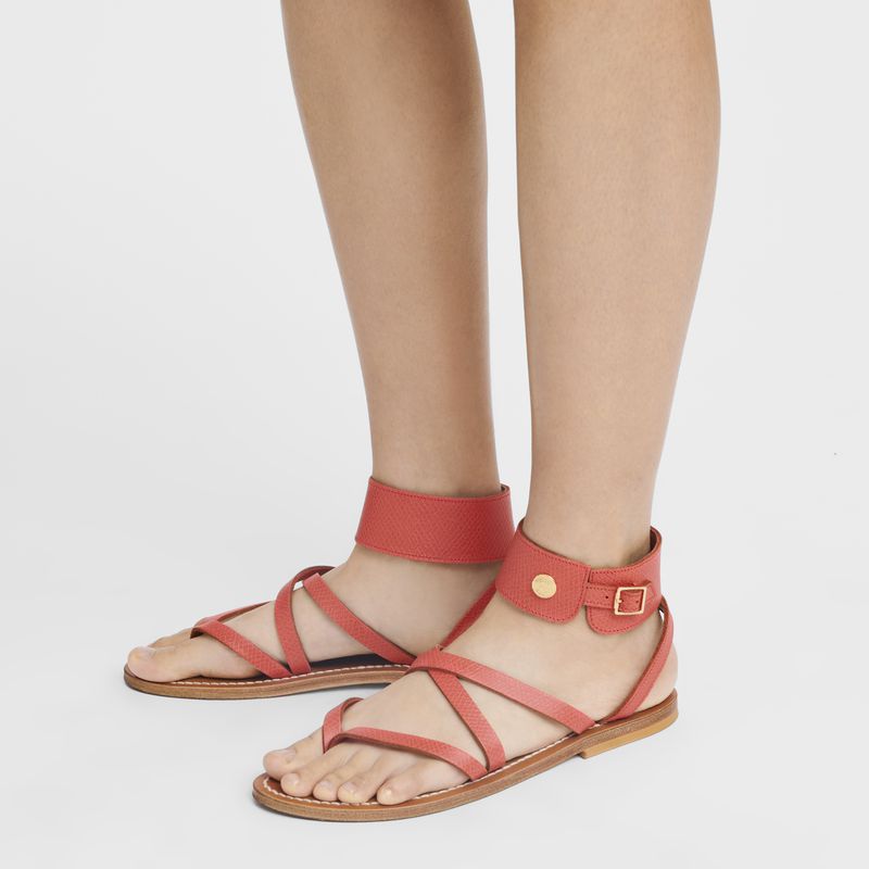 Orange Longchamp X K.Jacques Women Sandals | US-826ZTNFLG