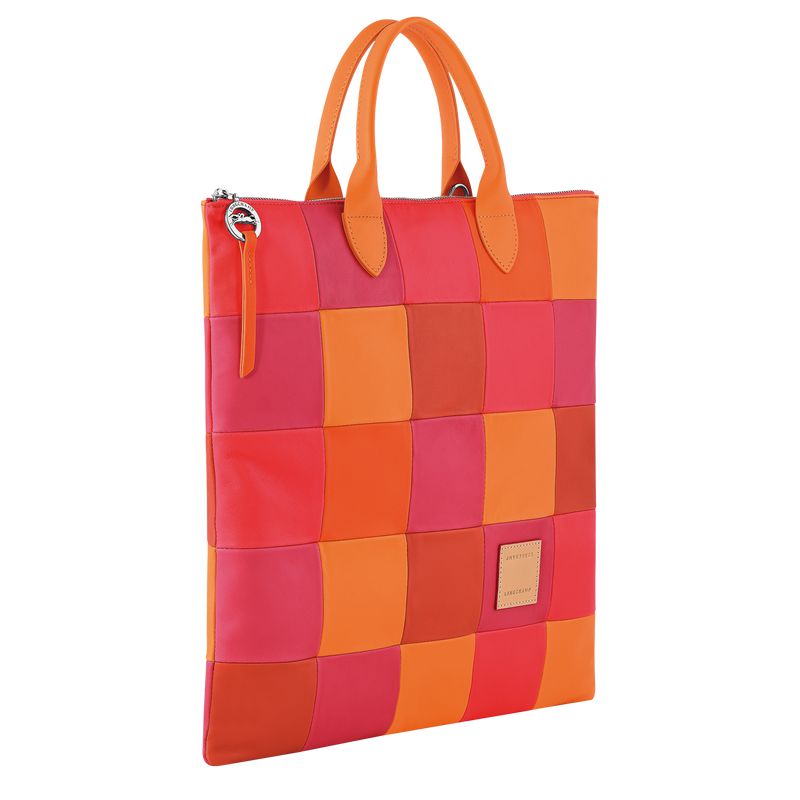 Orange / Red Longchamp Re-play L Men Handbag | US-832IJDUKY