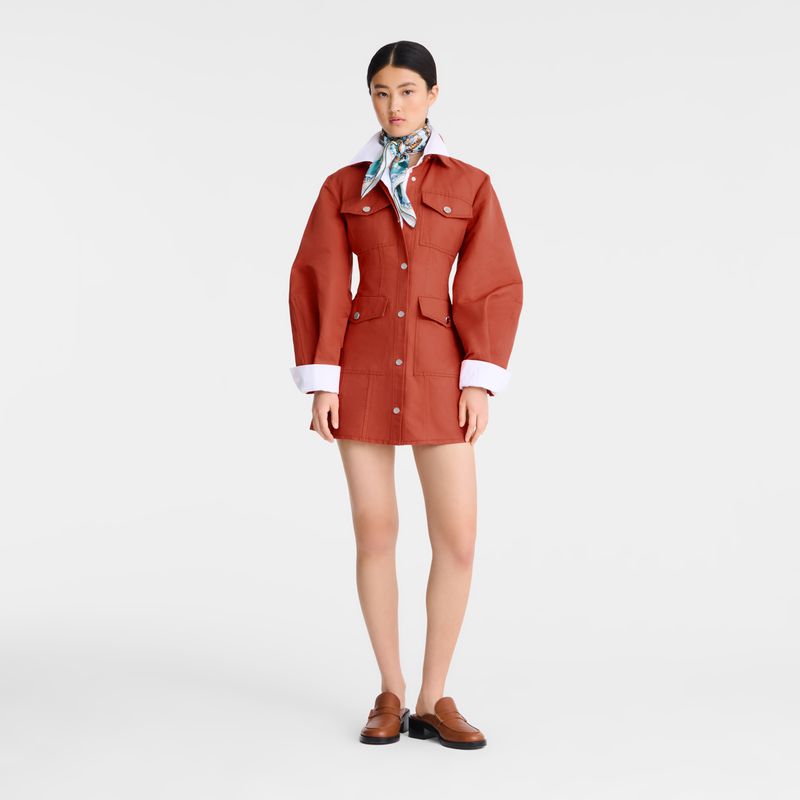 Pink Longchamp Canvas Women Dress | US-592YZTVHP