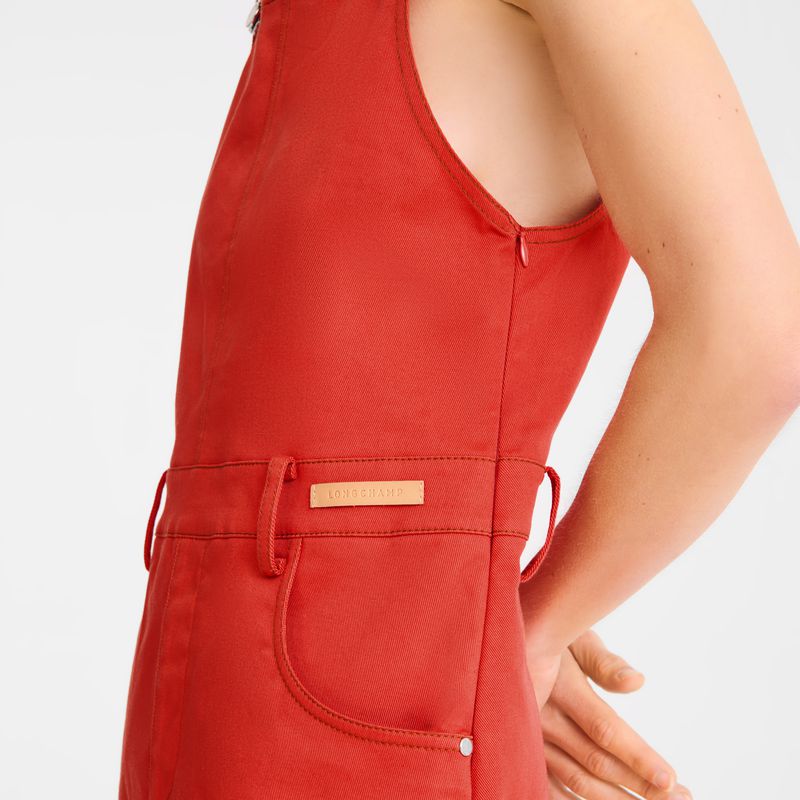 Pink Longchamp Gabardine Women Dress | US-726VQURJC