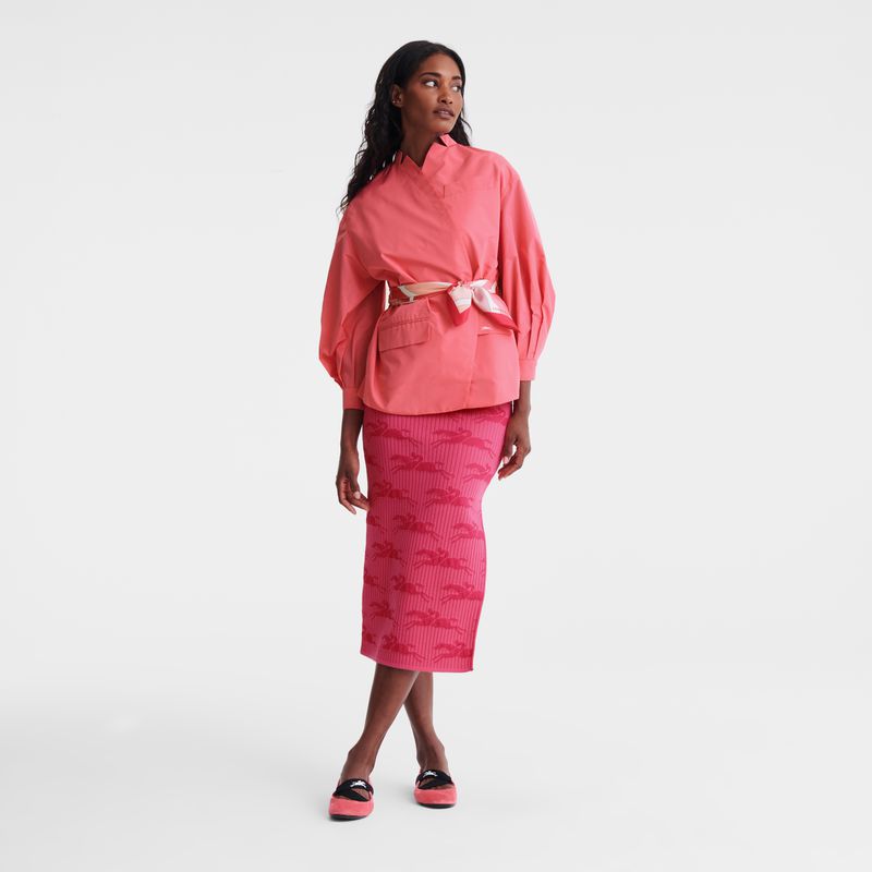Pink Longchamp Kimono Women Jacket | US-709ORNKFA