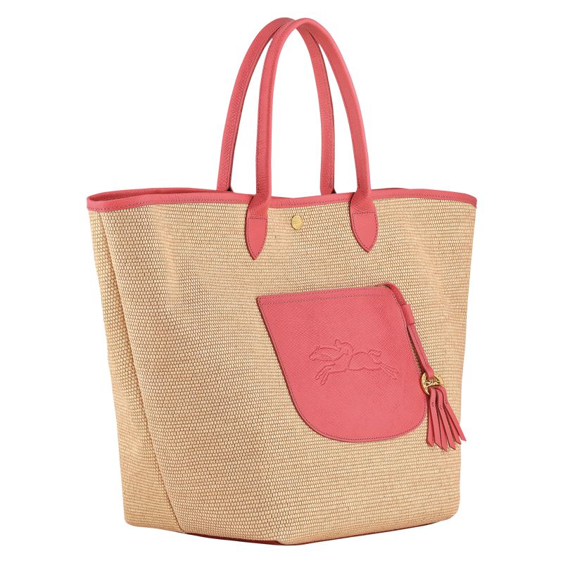 Pink Longchamp Le Pliage Collection L Basket Women Tote Bag | US-307LHMYCR