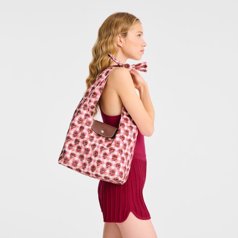 Pink Longchamp Le Pliage Collection M Women Shoulder Bag | US-745DNIUSE