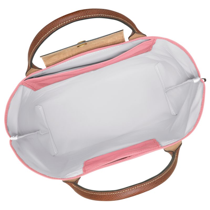 Pink Longchamp Le Pliage Original M Men Tote Bag | US-875NKCGME
