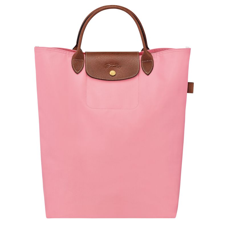 Pink Longchamp Le Pliage Original M Men Tote Bag | US-875NKCGME