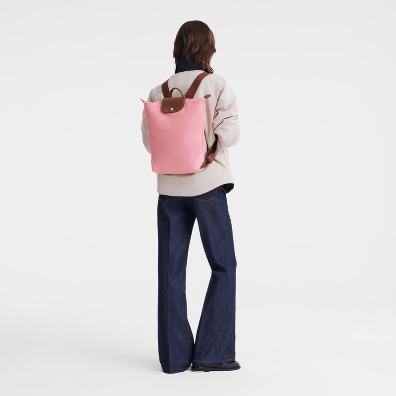 Pink Longchamp Le Pliage Original M Men Backpack | US-591DESHMC