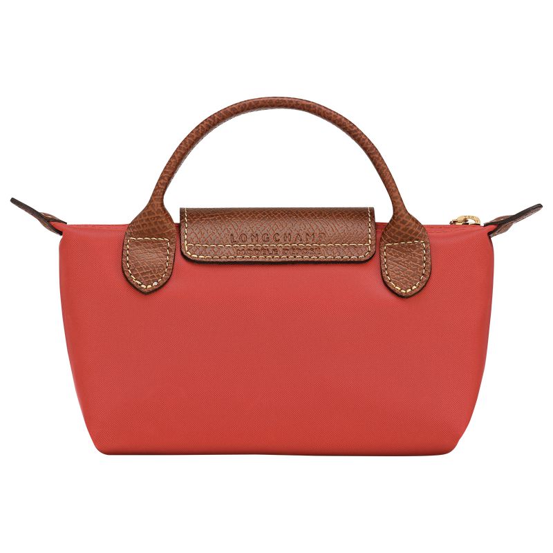 Pink Longchamp Le Pliage Original With Handle Men Pouch | US-736BNXKEM